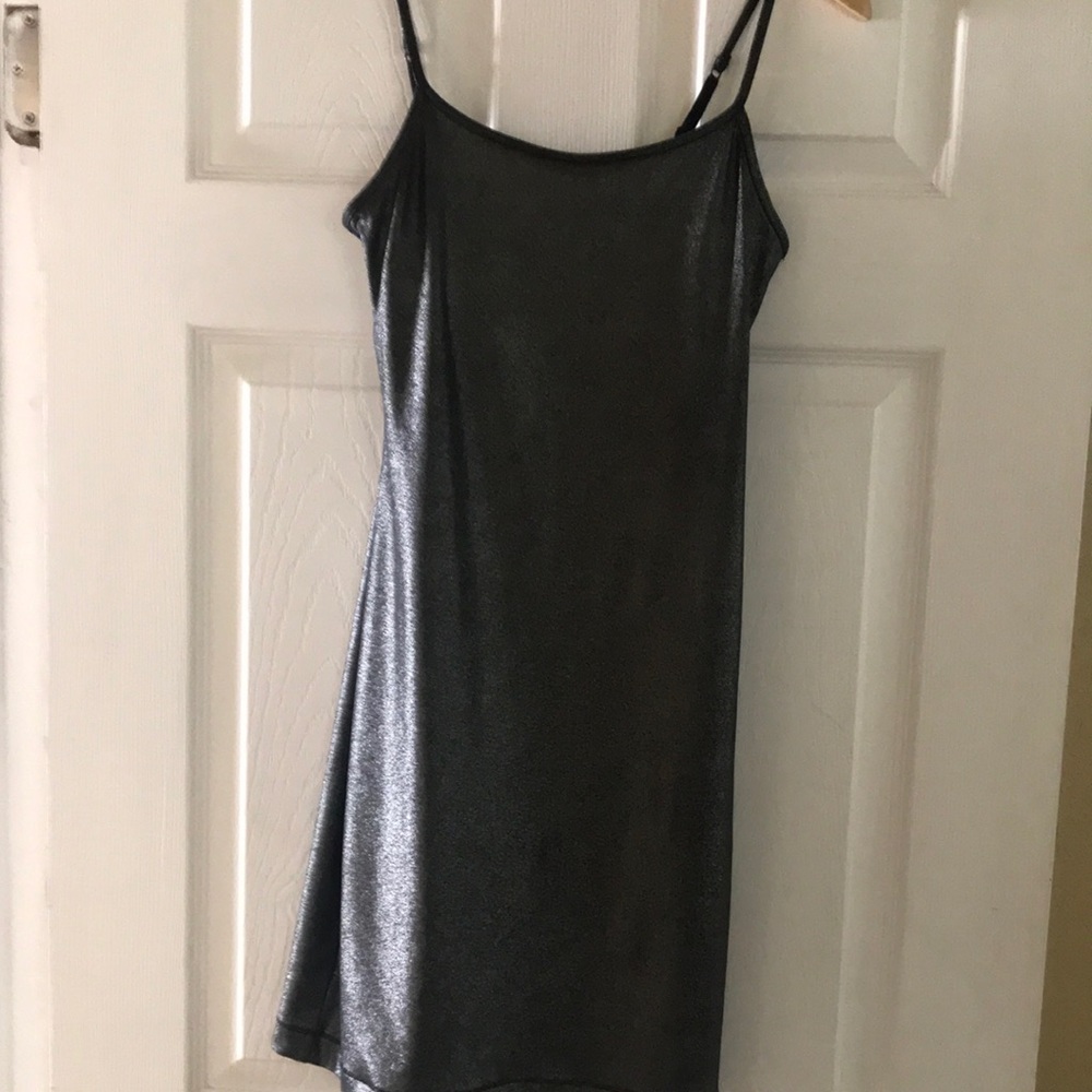 Express Gray Silver Bodycon Dress XS NWOT
